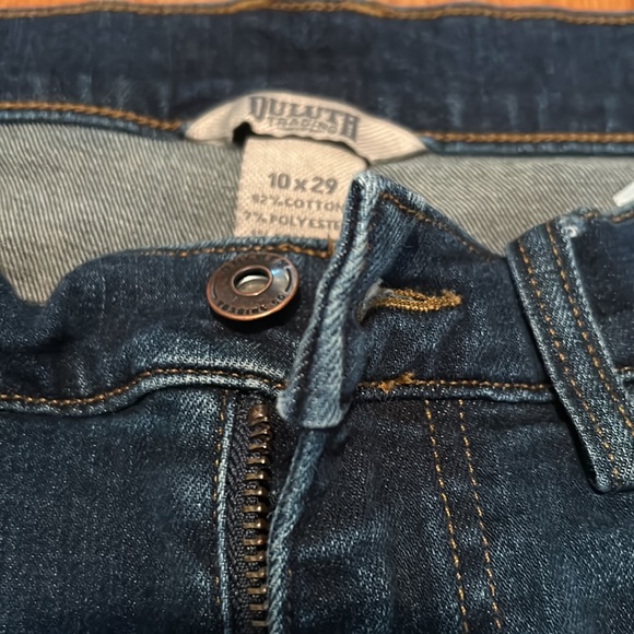 Deluth Trading Co Womens Dark Blue Jean's Size 10 x 29 Jeans - like new! - Picture 4 of 10